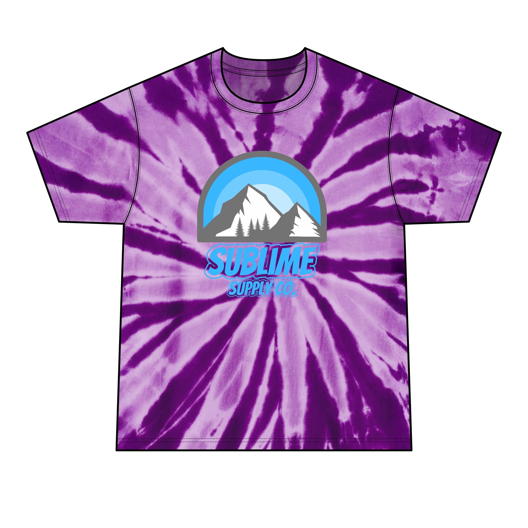 Sublime Supply Co. Purple Tie-Dye Tee Shirt