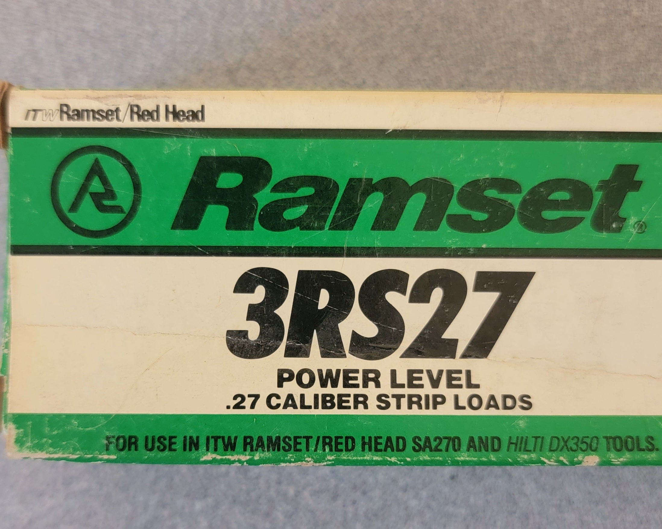 Ramset 3RS27, 400 Count. (4 Boxes of 100).  Green
